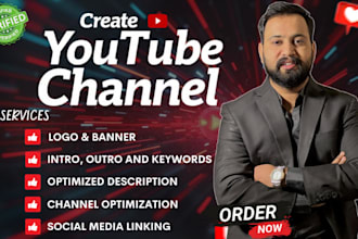 create and setup youtube channel