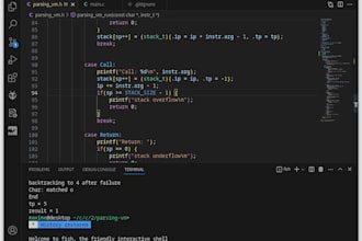 debug a small c program for you