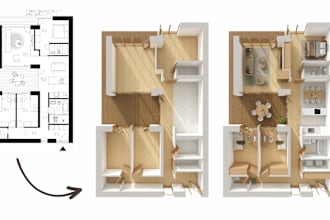 transform your 2d floor plan into 3d