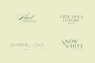 create a minimalist text logo design