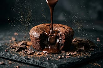 create hyper realistic commercial ai food photography and dynamic concepts