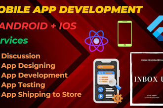 build react native mobile app as a react native developer