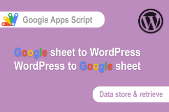 send, receive google forms data for wordpress