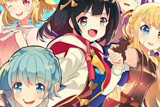 write your anime or manhwa captivating story and script