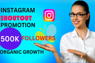 do instagram shoutout promotion on my 500k followers account