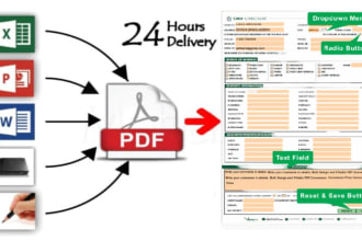 create fillable pdf forms or design pdf form