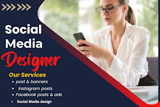 create social media post design and template