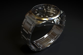 design watches and will create detailed 3d models, renders