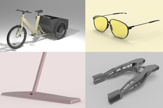 do 3d modelling, technical drawings, 3d printing designs and structural analyses