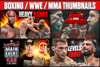 make amazing mma ufc fight thumbnail for boxing  channels