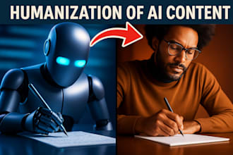 humanize chatgpt content, ai to human essay, book, edit humanize ai content