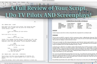 review your script in a proper coverage format