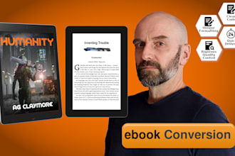 format your manuscript into a great looking ebook, paperback or hardcover