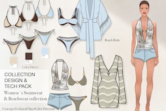 design a swimsuit collection for your brand