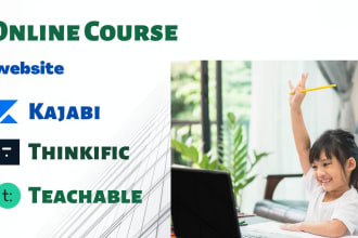 setup kajabi, teachable, thinkific, podia and other online course platform