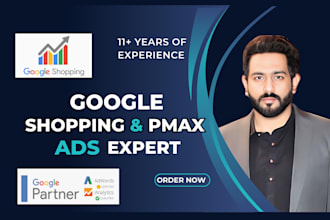 setup, manage google shopping ads, performance max ads with gmc