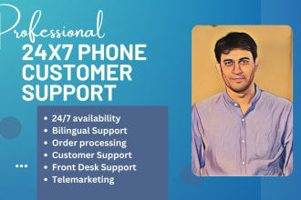 be 24x7 phone support for your business as executive virtual assistant