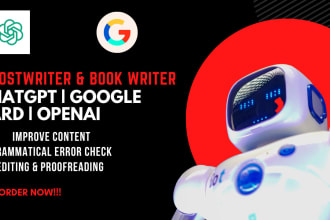 ghostwrite your ebook using chat gpt, openai google bard