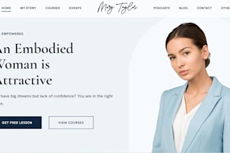 design life coaching website, coaching website for life coach