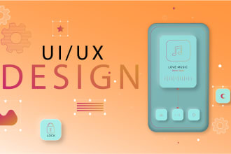 design a user interface UI UX of your application or website