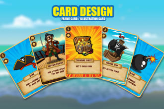 draw card design for tcg, card game, board game