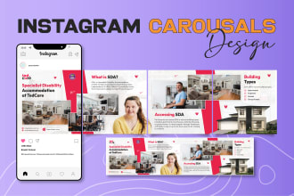 design instagram reels, carousel posts, and story for social media