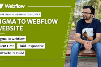 build webflow website from figma designs, client first