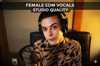record powerful female vocals and topline for your edm track