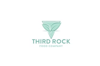 design acknowledged and trusted food company logo