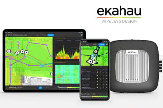 design any wifi network heatmap using ekahau with reports