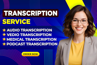 provide high quality audio transcription or video transcription in 24 hrs