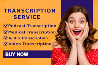 do high quality audio transcription and video transcription