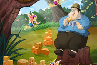 design children story book illustration