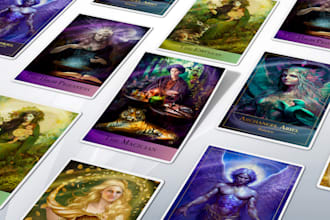 create amazing designs for tarot cards and oracle cards