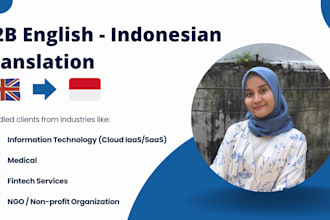 translate english to indonesian for b2b content