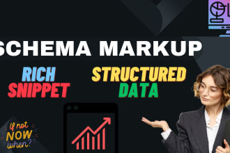 setup schema markup and rich snippet for on page SEO
