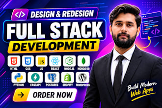 do react python loveable website or saas mvp development as full stack developer