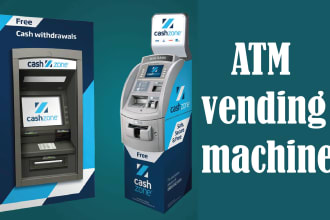 make creative vending machine wrap, atm machine wrap