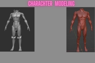 do action 3d character models,texturing on blender,3ds max with printing files