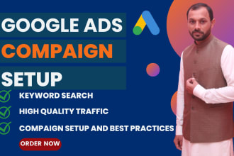 setup and manage your google ads adwords PPC search compaign