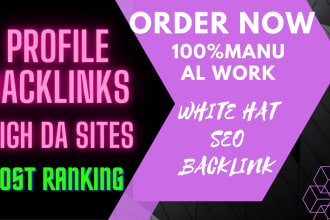 do 200 high quality contextual profile backlink for  improve ranking