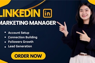 do b2b linkedin lead generation, marketing manager and appointment setter