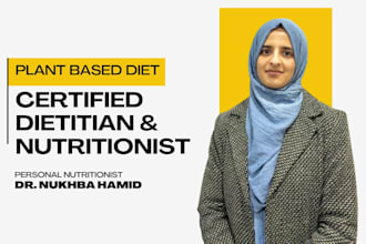 be your dietitian for vegetarian and vegan meal plan