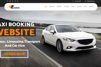 create taxi booking website