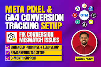 setup advanced meta pixel conversion API, ga4 server side tracking via GTM