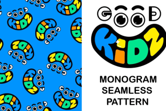 design monogram pattern design using your logo or initials