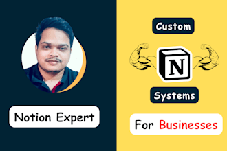 be ur notion expert consultant for custom business workspace setup, automations