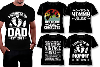 do simple and trendy t shirt designn