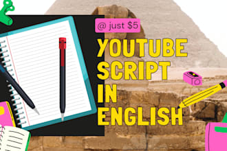 write engaging video script in english