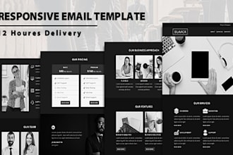 design responsive HTML email template within 12 hrs